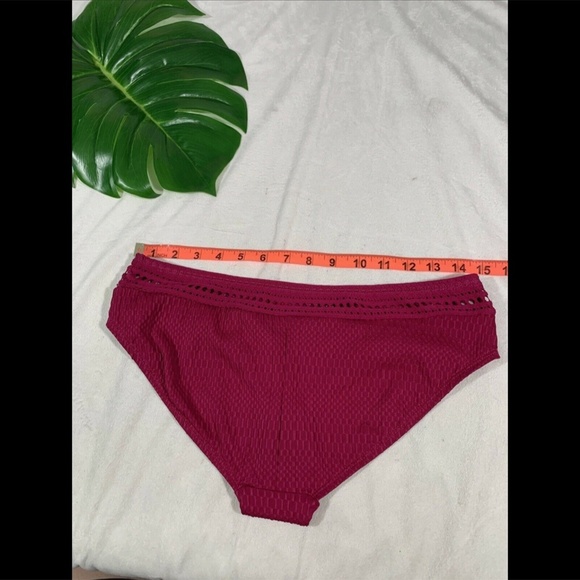 NEW Robin Piccone Perla Banded Hipster Bikini Bottoms in Orchid [ Medium ]‎ - Picture 9 of 12